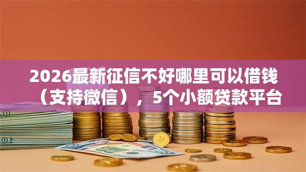 2026最新征信不好哪里可以借钱(支持微信),5个小额贷款平台好无私分享 2026最新征信不好哪里可以借钱(支持微信),5个小额贷款平台好无私分享