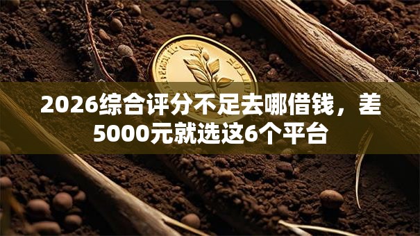 2026综合评分不足去哪借钱，差5000元就选这6个平台