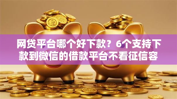 网贷平台哪个好下款？6个支持下款到微信的借款平台不看征信容易通过