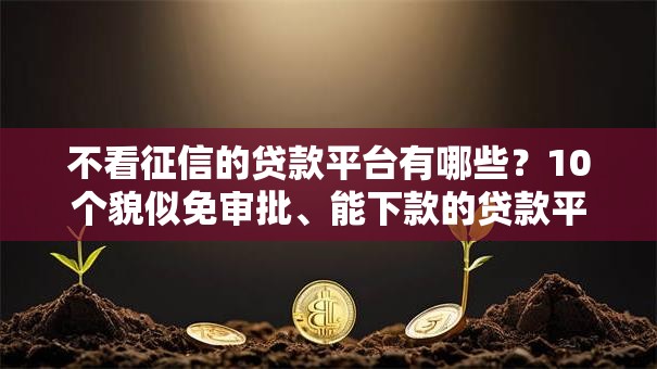 不看征信的贷款平台有哪些?10个貌似免审批、能下款的贷款平台合集 不看征信的贷款平台有哪些?10个貌似免审批、能下款的贷款平台合集