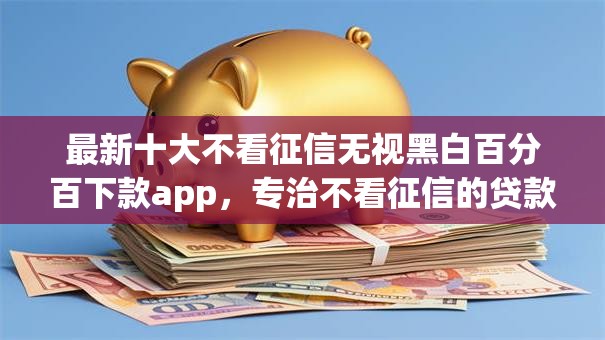 最新十大不看征信无视黑白百分百下款app，专治不看征信的贷款平台