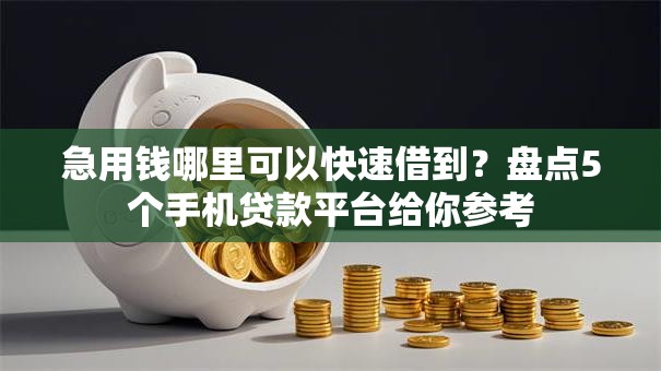 急用钱哪里可以快速借到?盘点5个手机贷款平台给你参考 急用钱哪里可以快速借到?盘点5个手机贷款平台给你参考