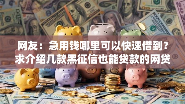 网友:急用钱哪里可以快速借到?求介绍几款黑征信也能贷款的网贷app 网友:急用钱哪里可以快速借到?求介绍几款黑征信也能贷款的网贷app