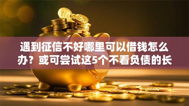 遇到征信不好哪里可以借钱怎么办?或可尝试这5个不看负债的长期网贷口子 遇到征信不好哪里可以借钱怎么办?或可尝试这5个不看负债的长期网贷口子