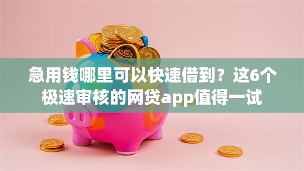 急用钱哪里可以快速借到?这6个极速审核的网贷app值得一试 急用钱哪里可以快速借到?这6个极速审核的网贷app值得一试