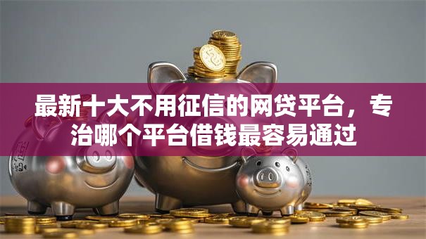 最新十大不用征信的网贷平台,专治哪个平台借钱最容易通过 最新十大不用征信的网贷平台,专治哪个平台借钱最容易通过