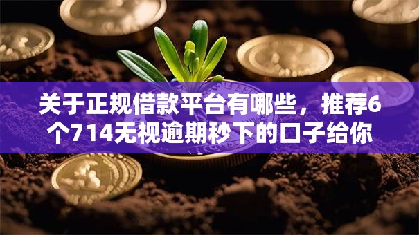 关于正规借款平台有哪些,推荐6个714无视逾期秒下的口子给你 关于正规借款平台有哪些,推荐6个714无视逾期秒下的口子给你