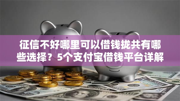 征信不好哪里可以借钱拢共有哪些选择？5个支付宝借钱平台详解