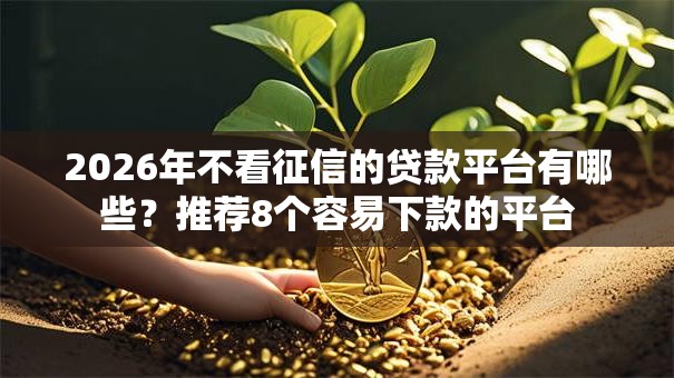 2026年不看征信的贷款平台有哪些?推荐8个容易下款的平台 2026年不看征信的贷款平台有哪些?推荐8个容易下款的平台