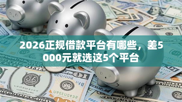 2026正规借款平台有哪些,差5000元就选这5个平台 2026正规借款平台有哪些,差5000元就选这5个平台