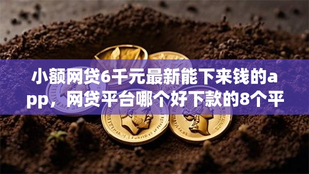 小额网贷6千元最新能下来钱的app，网贷平台哪个好下款的8个平台介绍