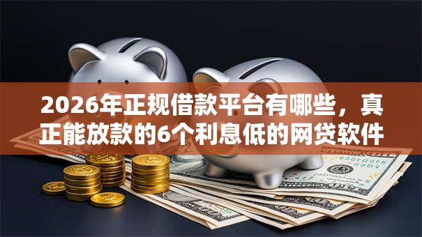 2026年正规借款平台有哪些，真正能放款的6个利息低的网贷软件推荐