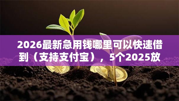 2026最新急用钱哪里可以快速借到(支持支付宝),5个2025放水的贷款口子无私分享 2026最新急用钱哪里可以快速借到(支持支付宝),5个2025放水的贷款口子无私分享
