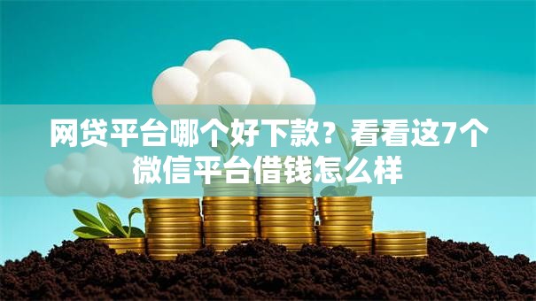 网贷平台哪个好下款？看看这7个微信平台借钱怎么样