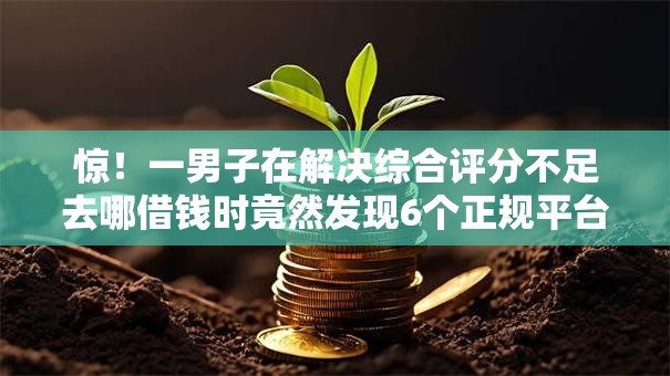 惊！一男子在解决综合评分不足去哪借钱时竟然发现6个正规平台可以借钱，事后分享了出来