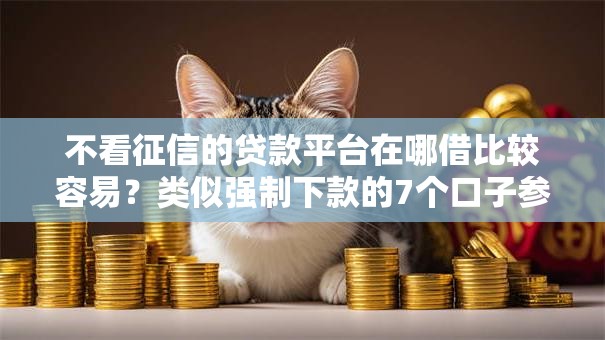 不看征信的贷款平台在哪借比较容易？类似强制下款的7个口子参考