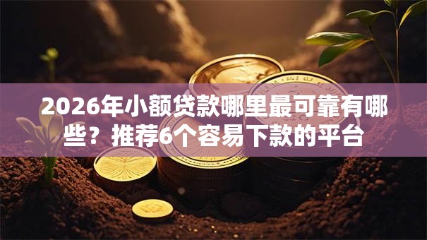2026年小额贷款哪里最可靠有哪些？推荐6个容易下款的平台