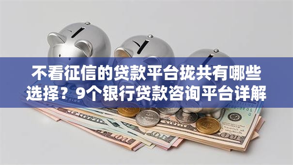 不看征信的贷款平台拢共有哪些选择？9个银行贷款咨询平台详解