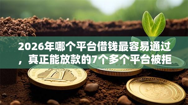 2026年哪个平台借钱最容易通过，真正能放款的7个多个平台被拒还可借钱的软件推荐