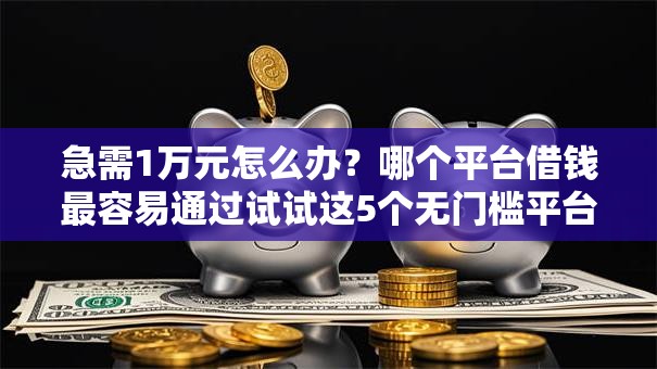 急需1万元怎么办？哪个平台借钱最容易通过试试这5个无门槛平台