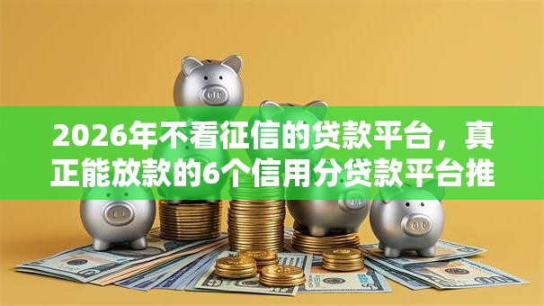 2026年不看征信的贷款平台，真正能放款的6个信用分贷款平台推荐