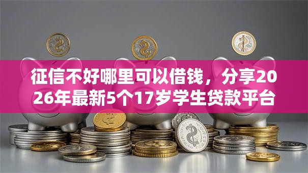 征信不好哪里可以借钱,分享2026年最新5个17岁学生贷款平台 征信不好哪里可以借钱,分享2026年最新5个17岁学生贷款平台