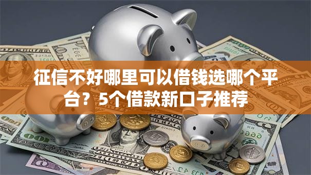 征信不好哪里可以借钱选哪个平台？5个借款新口子推荐