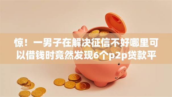 惊！一男子在解决征信不好哪里可以借钱时竟然发现6个p2p贷款平台，事后分享了出来