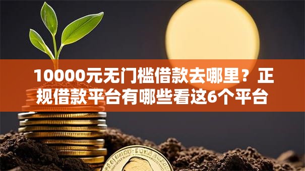 10000元无门槛借款去哪里？正规借款平台有哪些看这6个平台