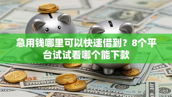 急用钱哪里可以快速借到?8个平台试试看哪个能下款 急用钱哪里可以快速借到?8个平台试试看哪个能下款