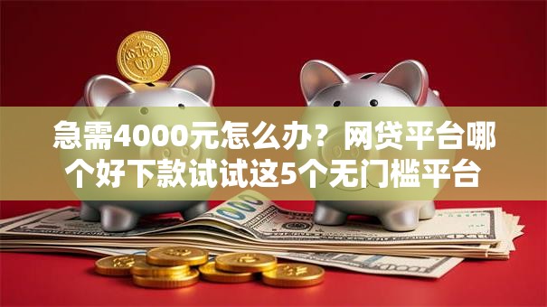 急需4000元怎么办?网贷平台哪个好下款试试这5个无门槛平台 急需4000元怎么办?网贷平台哪个好下款试试这5个无门槛平台