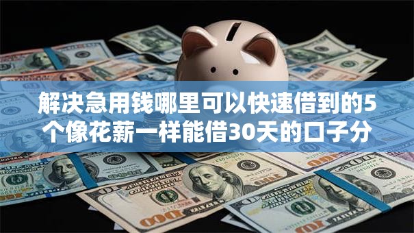 解决急用钱哪里可以快速借到的5个像花薪一样能借30天的口子分享 解决急用钱哪里可以快速借到的5个像花薪一样能借30天的口子分享