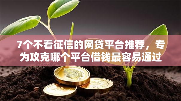 7个不看征信的网贷平台推荐,专为攻克哪个平台借钱最容易通过难题 7个不看征信的网贷平台推荐,专为攻克哪个平台借钱最容易通过难题