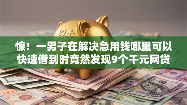 惊！一男子在解决急用钱哪里可以快速借到时竟然发现9个千元网贷口子必下的，事后分享了出来