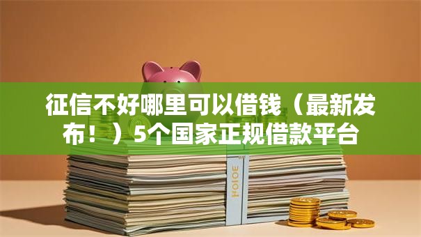 征信不好哪里可以借钱（最新发布！）5个国家正规借款平台