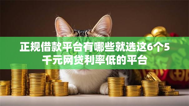正规借款平台有哪些就选这6个5千元网贷利率低的平台 正规借款平台有哪些就选这6个5千元网贷利率低的平台