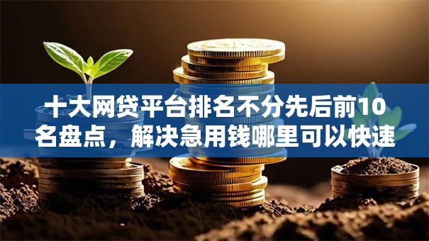 十大网贷平台排名不分先后前10名盘点，解决急用钱哪里可以快速借到的问题