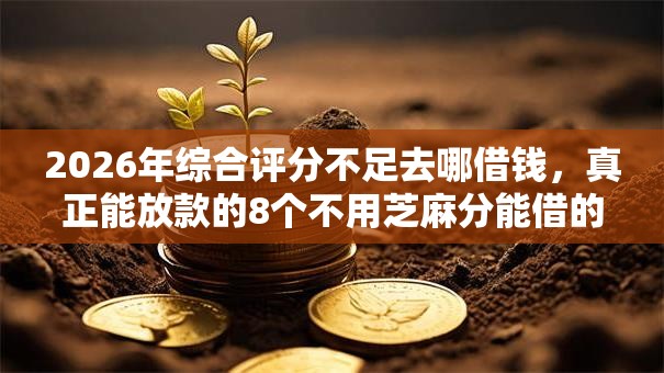 2026年综合评分不足去哪借钱，真正能放款的8个不用芝麻分能借的平台推荐