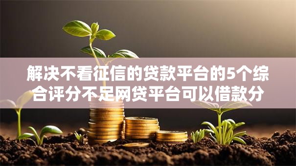 解决不看征信的贷款平台的5个综合评分不足网贷平台可以借款分享