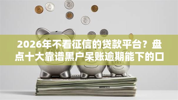 2026年不看征信的贷款平台？盘点十大靠谱黑户呆账逾期能下的口子