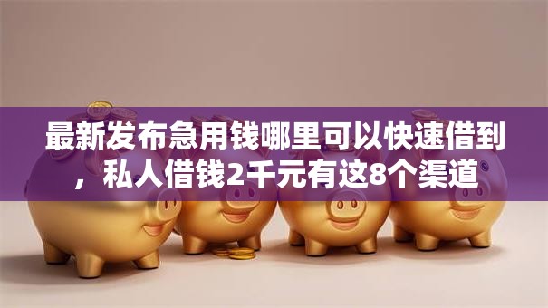 最新发布急用钱哪里可以快速借到，私人借钱2千元有这8个渠道