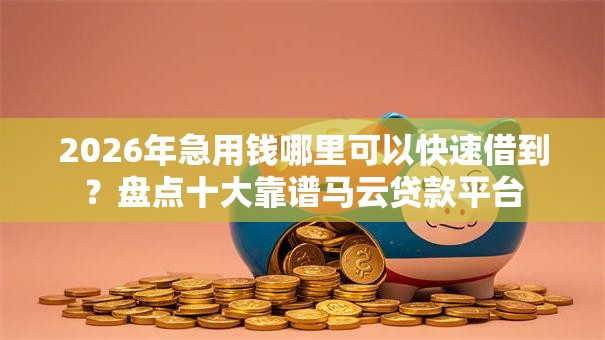2026年急用钱哪里可以快速借到？盘点十大靠谱马云贷款平台