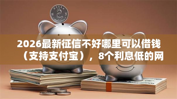 2026最新征信不好哪里可以借钱（支持支付宝），8个利息低的网贷口子无私分享