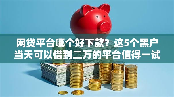 网贷平台哪个好下款？这5个黑户当天可以借到二万的平台值得一试