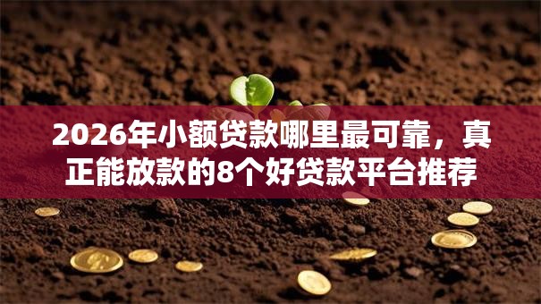 2026年小额贷款哪里最可靠，真正能放款的8个好贷款平台推荐