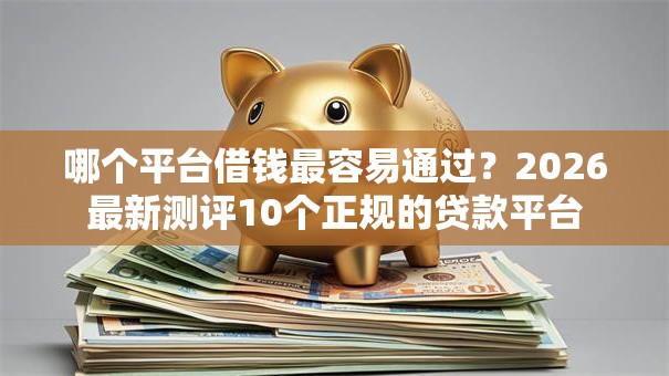 哪个平台借钱最容易通过?2026最新测评10个正规的贷款平台 哪个平台借钱最容易通过?2026最新测评10个正规的贷款平台