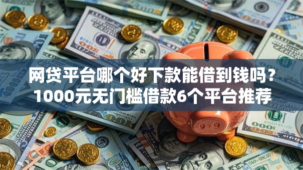 网贷平台哪个好下款能借到钱吗？1000元无门槛借款6个平台推荐