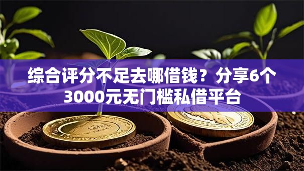 综合评分不足去哪借钱？分享6个3000元无门槛私借平台
