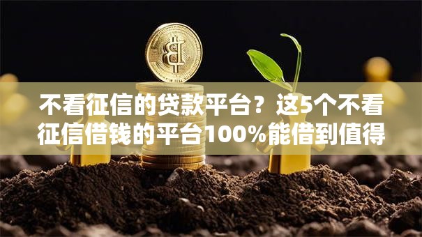 不看征信的贷款平台?这5个不看征信借钱的平台100%能借到值得一试 不看征信的贷款平台?这5个不看征信借钱的平台100%能借到值得一试