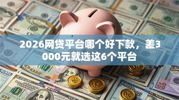 2026网贷平台哪个好下款，差3000元就选这6个平台
